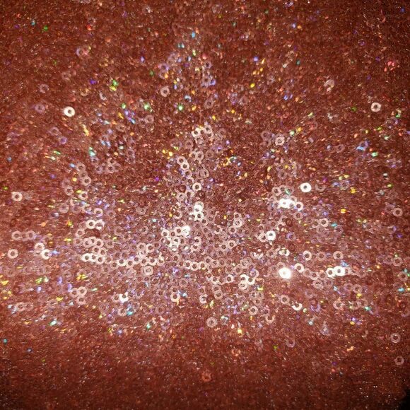 B. Darlin Beautiful Orange Sequins Cap Sleeves Dress. Size 9-10 - Picture 4 of 4